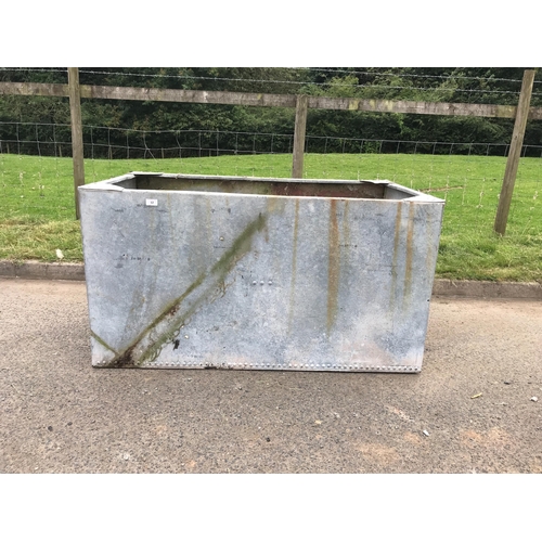 12 - LARGE GALVANISED RIVETED TROUGH