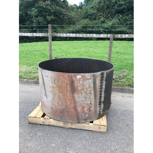 14 - LARGE GALVANISED RIVETED TROUGH