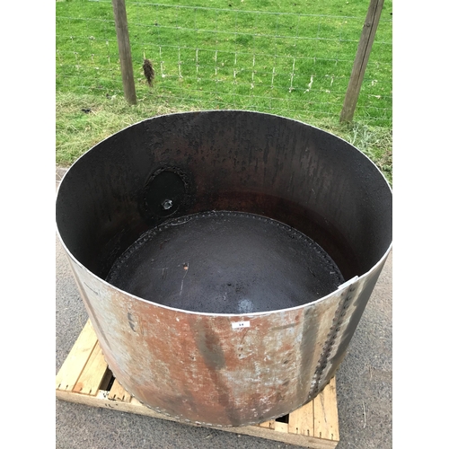 14 - LARGE GALVANISED RIVETED TROUGH