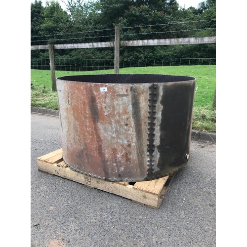 14 - LARGE GALVANISED RIVETED TROUGH