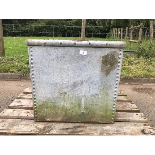 15 - HEAVY GALVANISED TROUGH