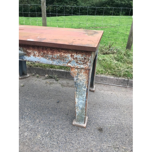 17 - LARGE INDUSTRIAL CAST TABLE