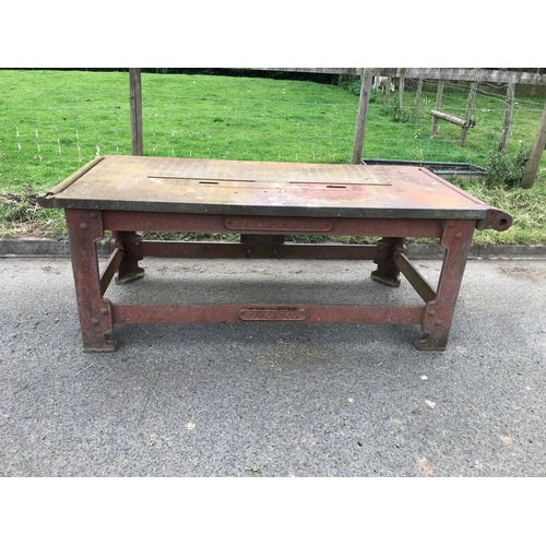 18 - LARGE INDUSTRIAL CAST TABLE