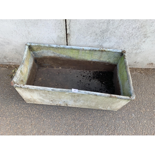 37 - GALVANISED TROUGH