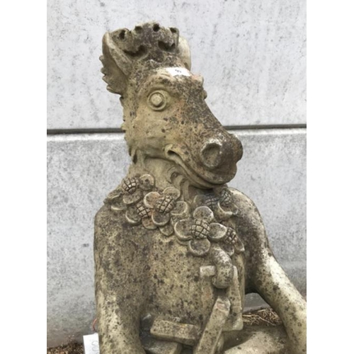 65 - LARGE COMPOSITE STONE FIGURE