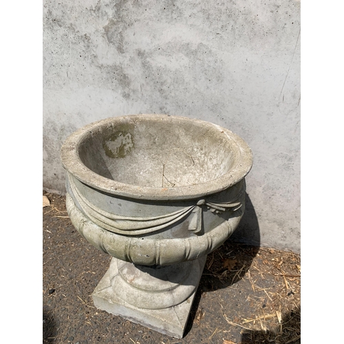 73 - COMPOSITE STONE URN