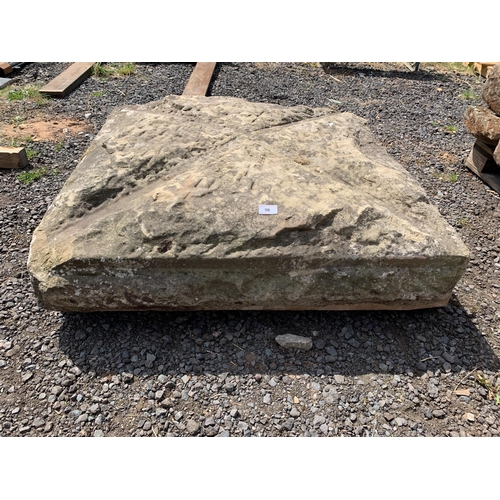 98 - LARGE CARVED STONE MILL WEIGHT