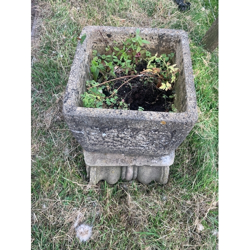 112 - COMPOSITE STONE PLANTER