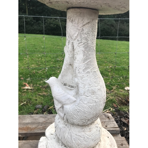 52 - COMPOSITE STONE BIRD BATH