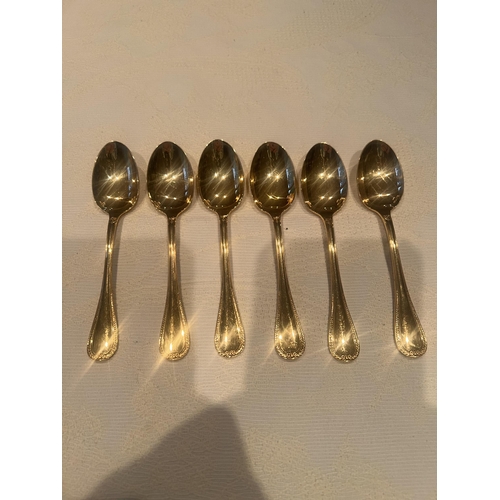 147 - GOLD PLATED MALMAISON CHRISTOFLE CUTLERY