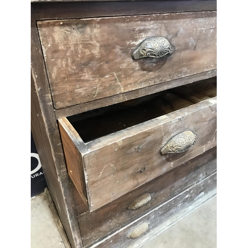 159 - PINE CHEST OF DRAWERS