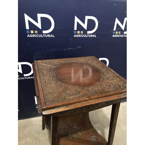 233 - CARVED SIDE TABLE