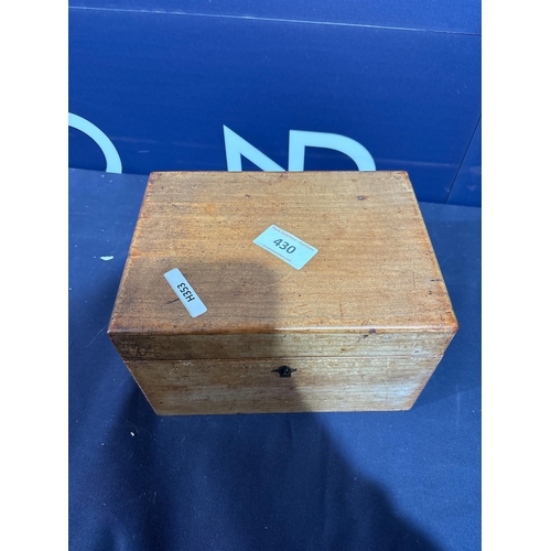 430 - WOODEN BOX