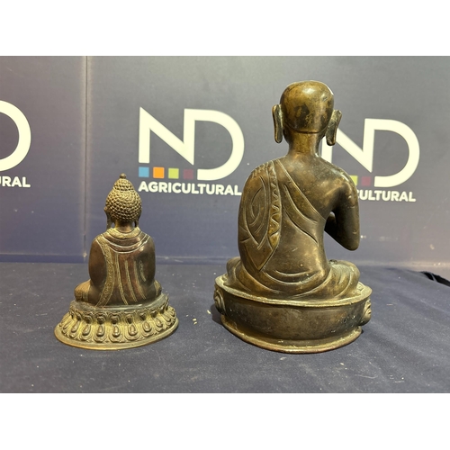 44 - ORIENTAL BRONZE BUDDAHS