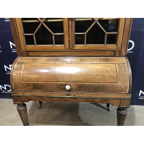 5 - LARGE SECRETAIRE DISPLAY CABINET