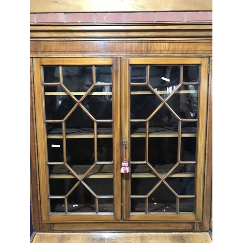 5 - LARGE SECRETAIRE DISPLAY CABINET