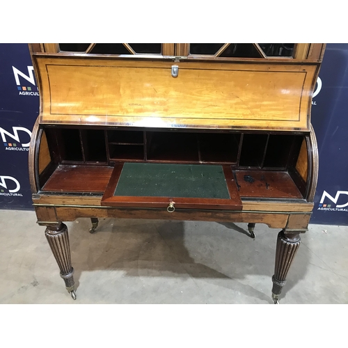 5 - LARGE SECRETAIRE DISPLAY CABINET