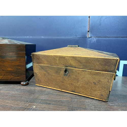 517 - TWO JEWELLERY BOXES