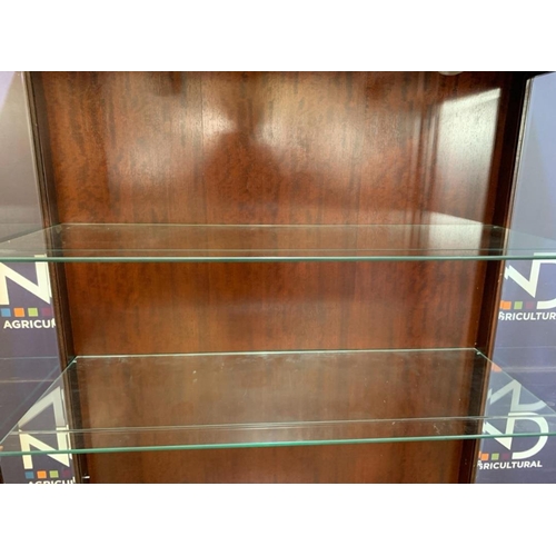 689 - STAG GLASS FRONTED CABINET