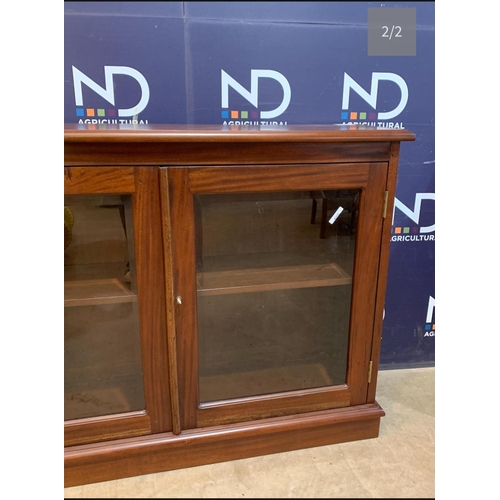 696 - GLASS FRONTED CABINET