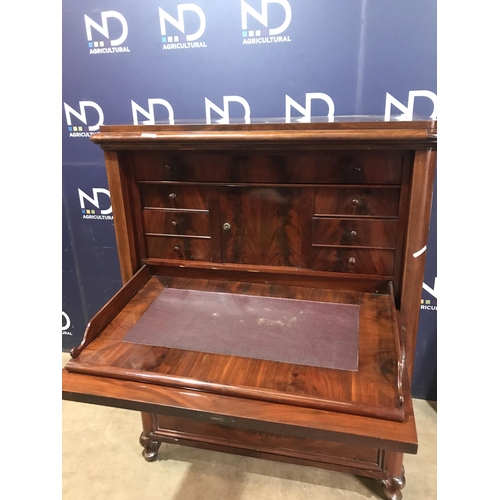 7 - MAHOGANY SECRETAIRE