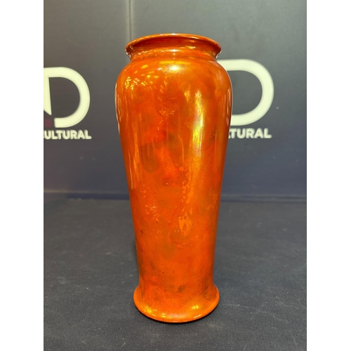 70 - BURNT ORANGE RUSKIN VASE