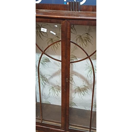 822 - GLASS FRONTED CABINET