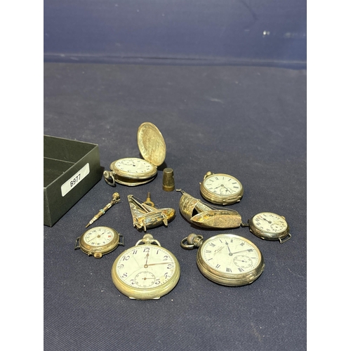 94 - SILVER POCKET WATCH ETC