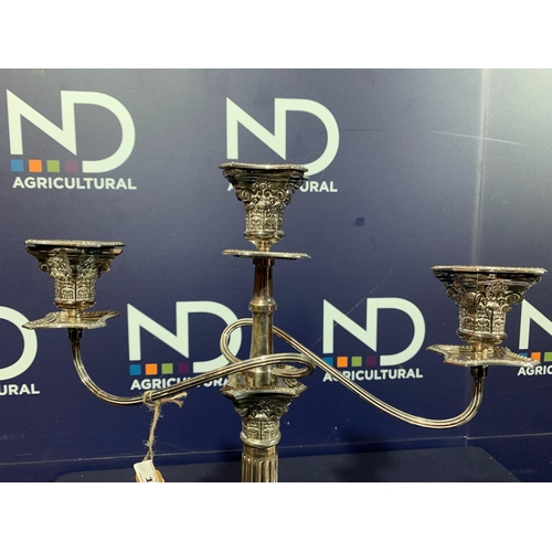 107 - LARGE CANDELABRA 1972 BIRMINGHAM SILVER W A HUMPHRIES 1160GM