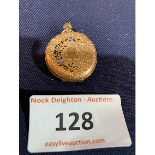 128 - STAMPED 585 14CT POCKET WATCH 17GM