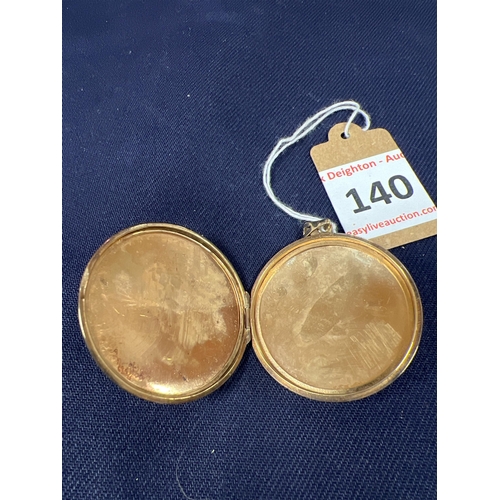 140 - 9CT GOLD LARGE LOCKET 12GM