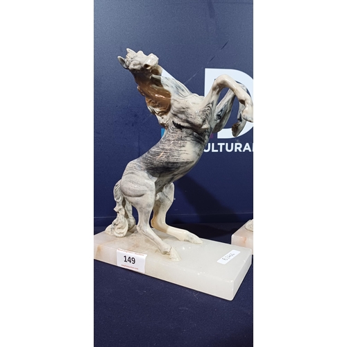 149 - MARBLE HORSE ORNAMENTS