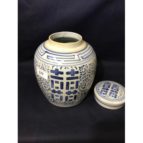 177 - ORIENTAL GINGER JAR