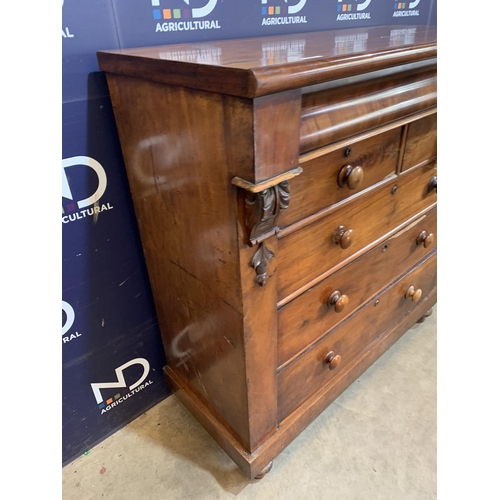 2 - MAHOGANY CHEST OF DRAWERS