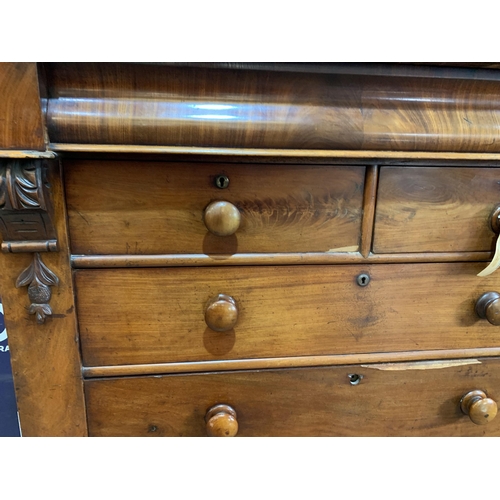 2 - MAHOGANY CHEST OF DRAWERS