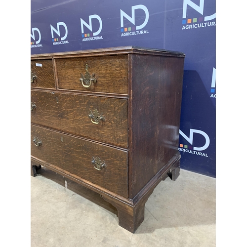 233 - OAK CHEST OF DRAWERS