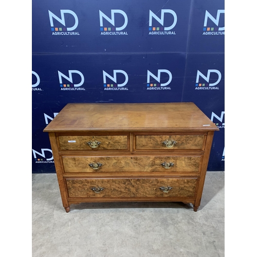 234 - BURR WALNUT CHEST OF DRAWERS