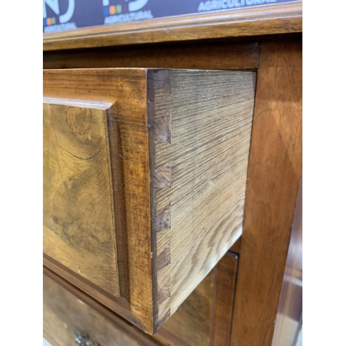 234 - BURR WALNUT CHEST OF DRAWERS