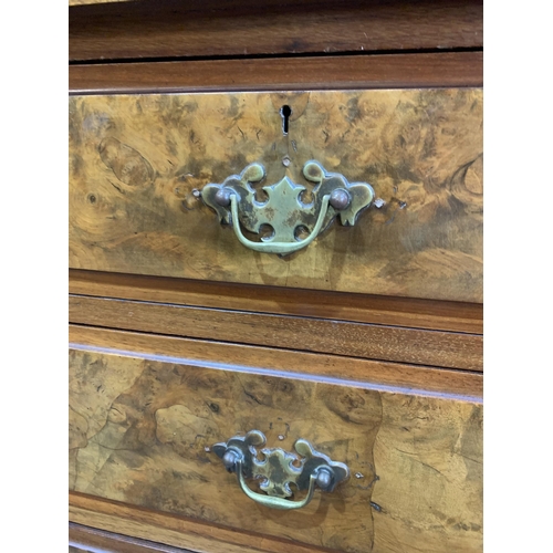 234 - BURR WALNUT CHEST OF DRAWERS