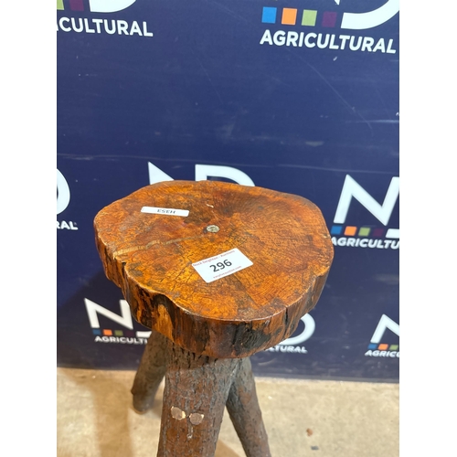 296 - WOODEN STOOL