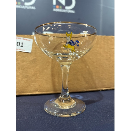 301 - BOXED BABYCHAM GLASSES