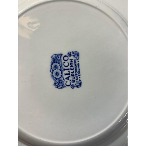 310 - BLUE & WHITE BURLEIGH CALICO WARE