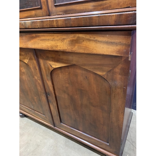 39 - MAHOGANY GLAZED BOOKCASE