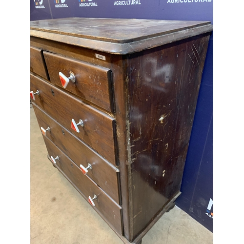 78 - PINE  CHEST OF DRAWERS