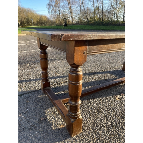 150H - LARGE OAK REFRECTORY TABLE