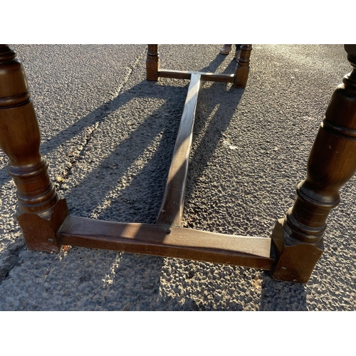 150H - LARGE OAK REFRECTORY TABLE