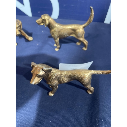 238 - GILT DOGS ETC