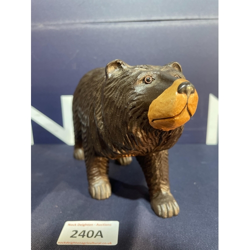 240A - BLACK FOREST CARVED BEAR