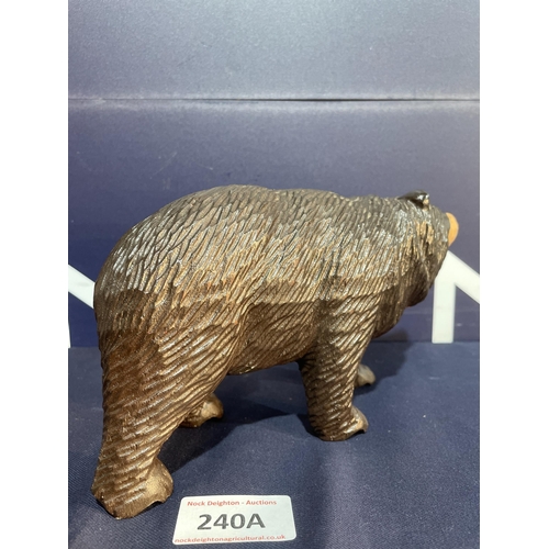 240A - BLACK FOREST CARVED BEAR