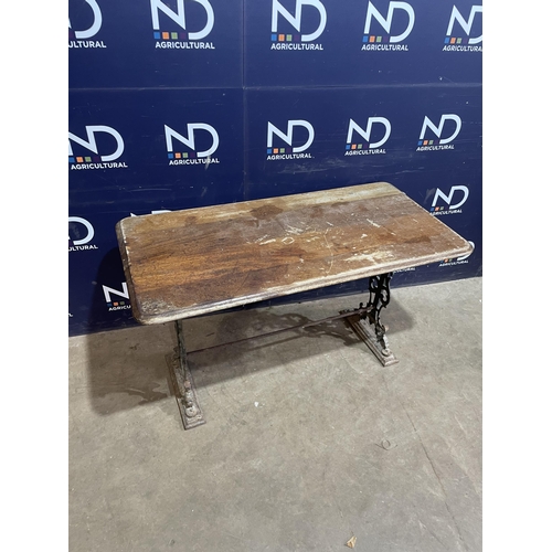 250 - WROUGHT IRON PUB TABLE